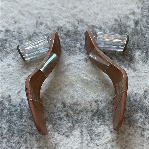 Zara Women's Transparent and Tan Heels - Picture 4 of 10